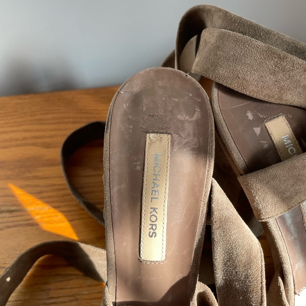 Michael Kors Collection Alyce Suede Sandals Size EU 40 - Picture 3 of 6